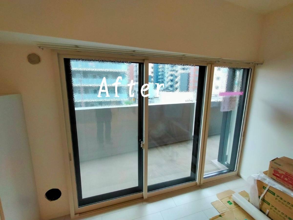 窓ドア京橋駅前店の中央区　リクシル　インプラス　二重窓　　単板（SG）　5ヶ所施工❕😊の施工後の写真3